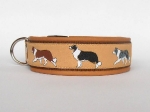 Border Collie - Breite ca. 3,2 cm (incl. Leder)