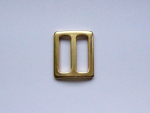 Verstellschieber aus Metall - vermessingt - verfügbar für Gurtbandbreite 20 und 25 mm
